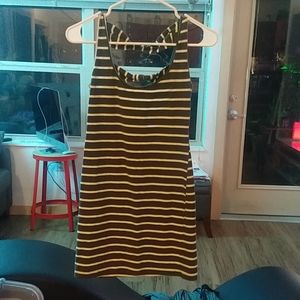 Striped mini dress